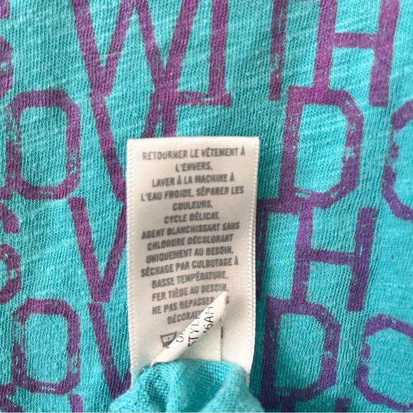 Live Love Dream Aeropostale DO ALL THINGS WITH LOVE Graphic Print V-Neck Shirt S - Picture 8 of 13